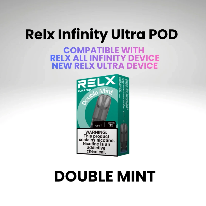 refillable pods for relx Ultra Pod Fruits Color:Limpid Green MENTHOL BREAKTHROUGH | Former